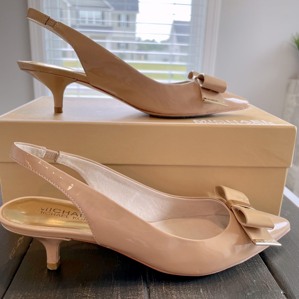 Michael Kors Nude Slingbacks